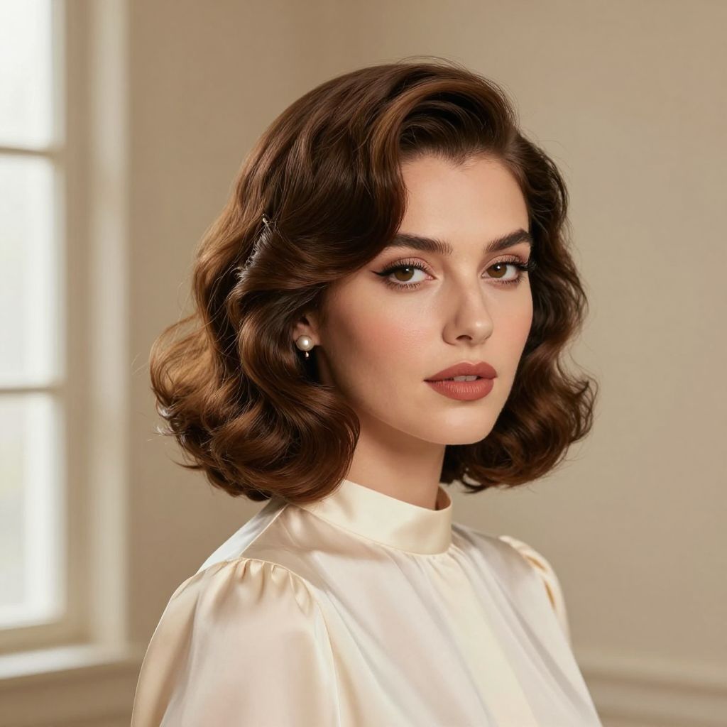 The Side Swept Faux Bob
