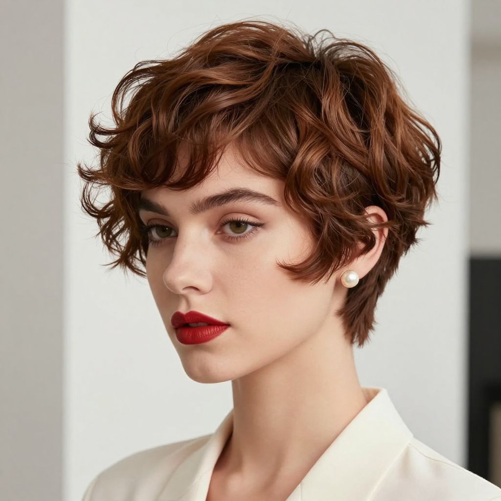 The Chic Pixie with Finger Waves