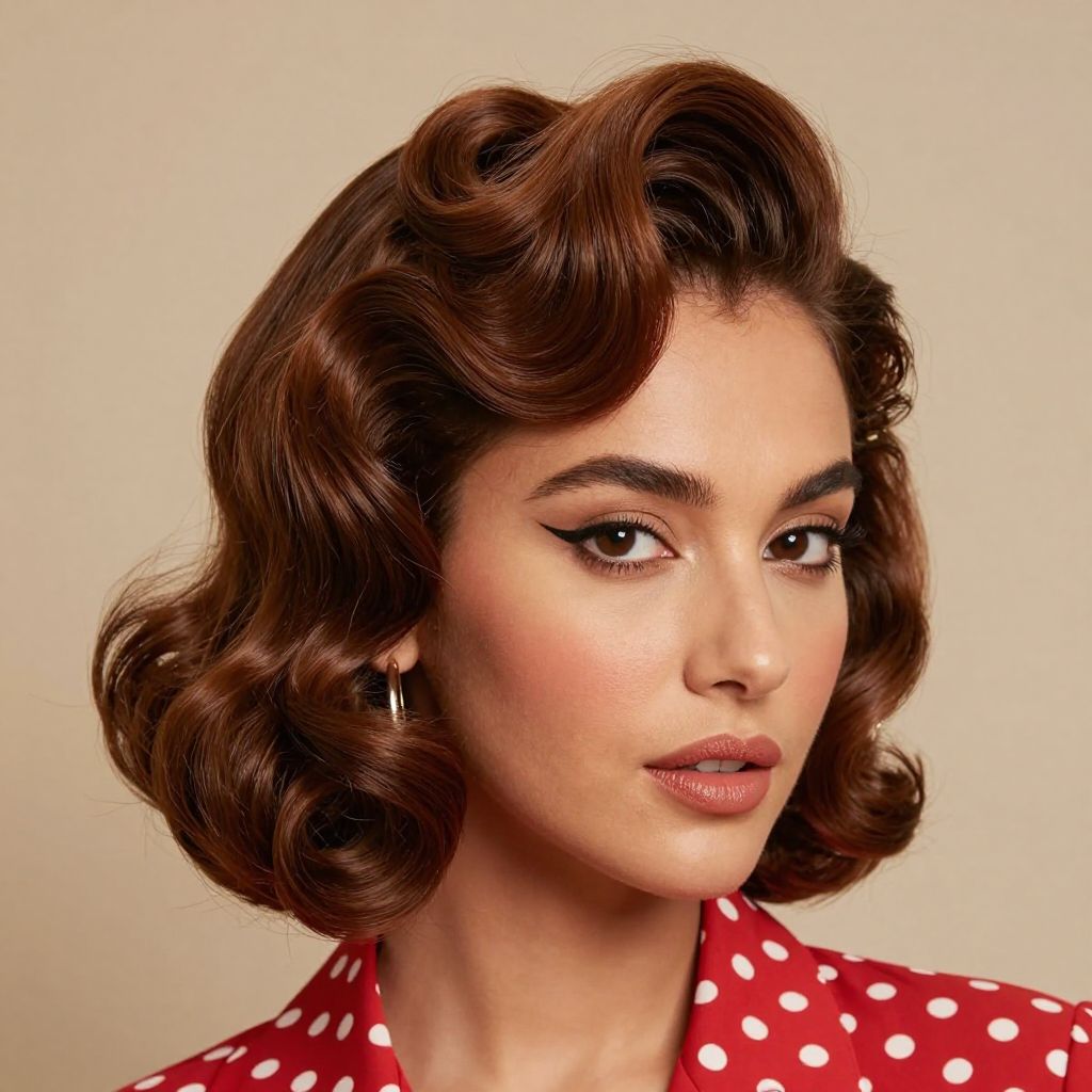 The Pin-Up Roll Bangs