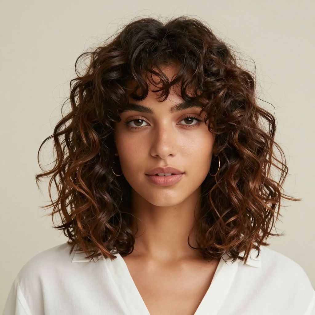 Curly Bob with Defined Ringlets