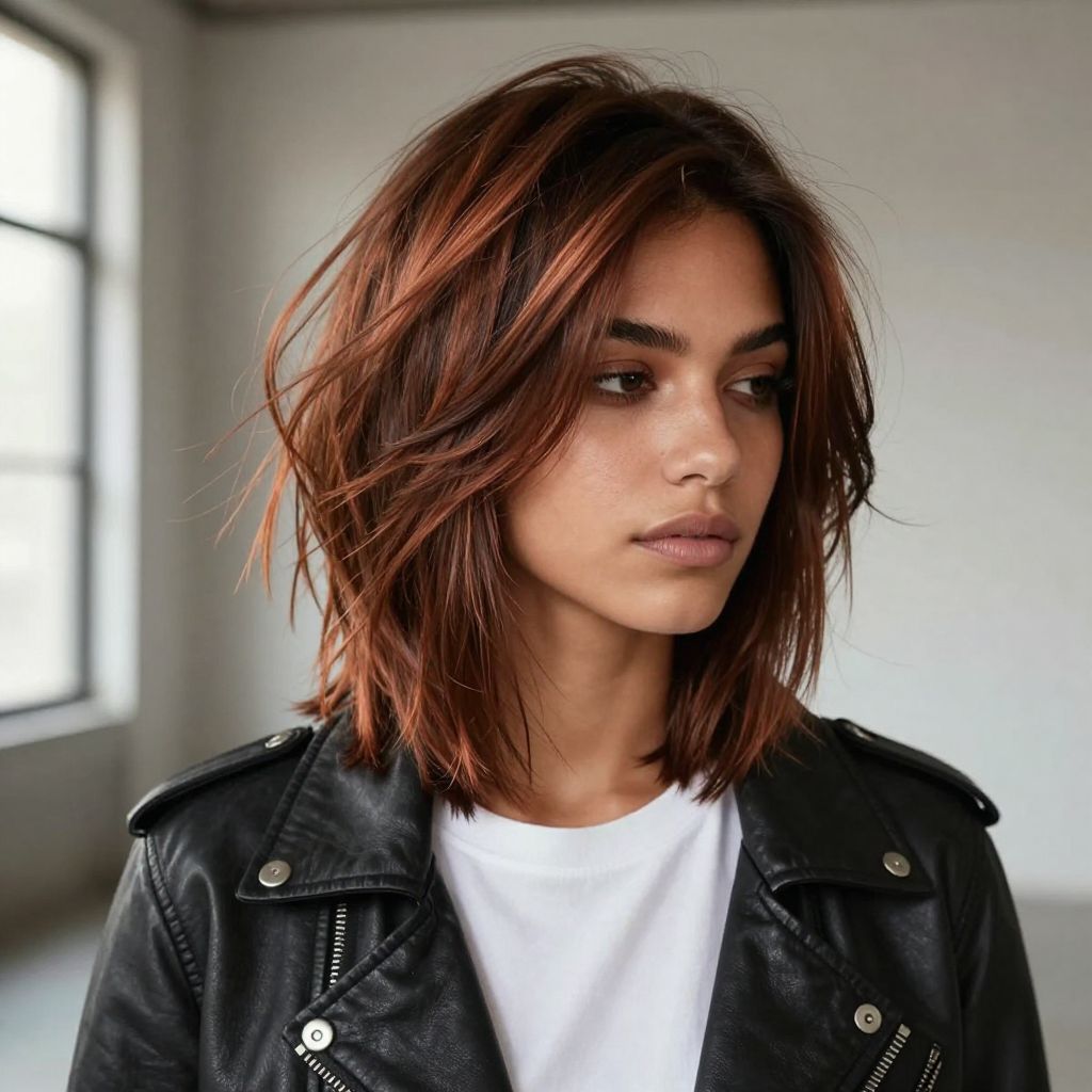 Layered Shag with Choppy Ends
