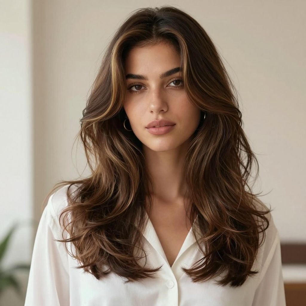 Classic Blowout with Subtle Highlights