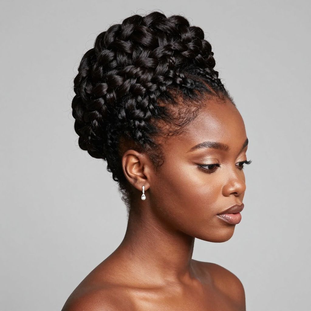 Braided Crown Updo