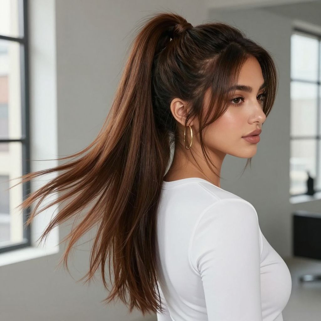 High Ponytail with Volume