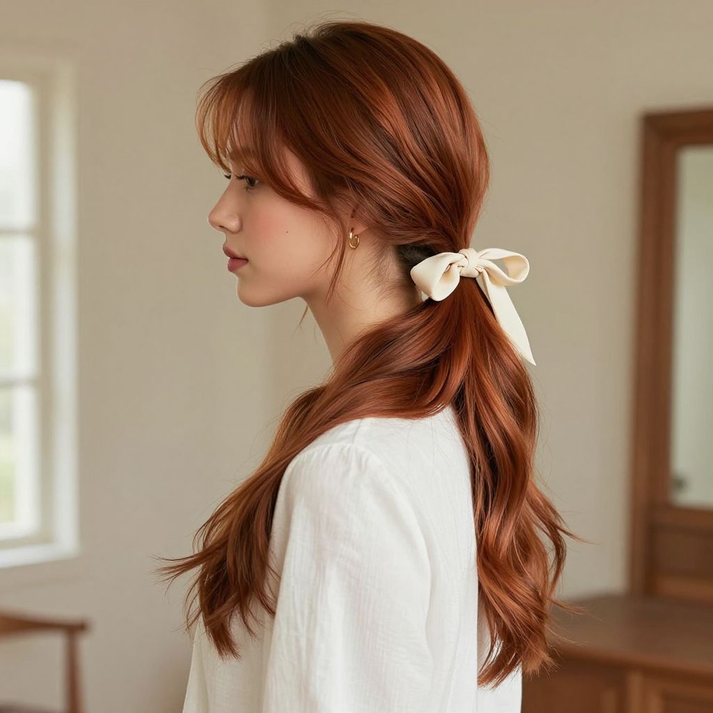 Ribbon Tie Ponytail