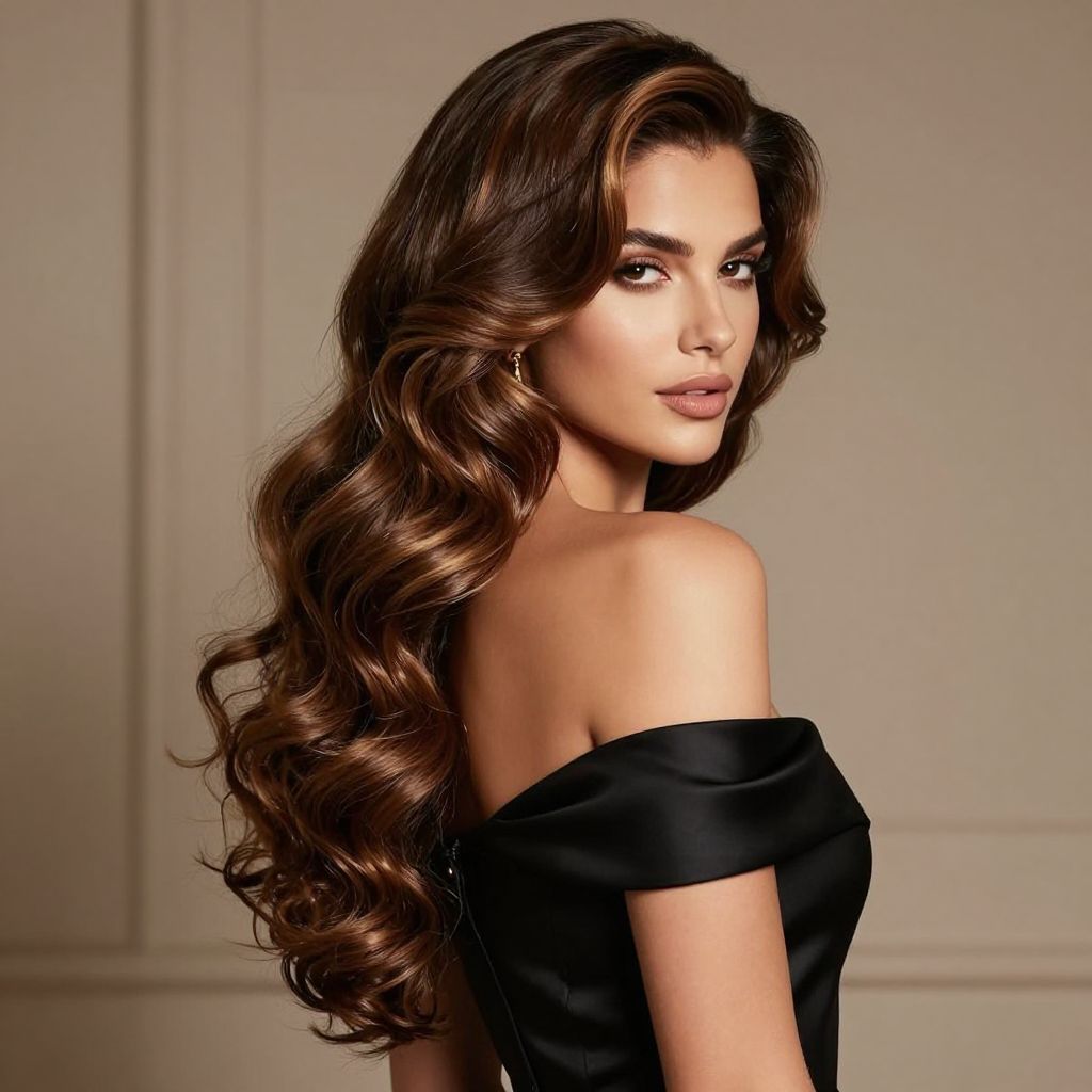 Side Swept Curls