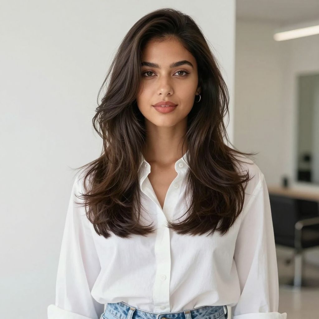 Feathered Layers 70s hairstyle