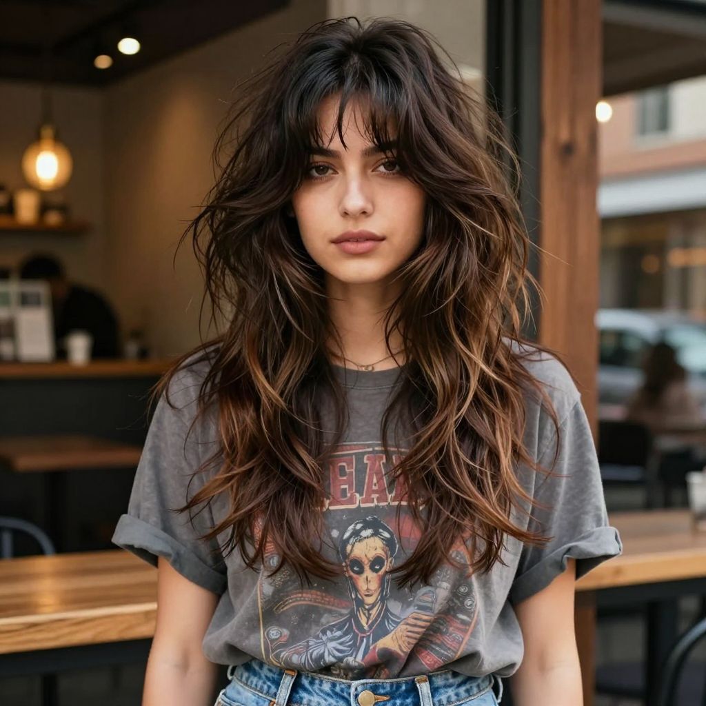 Shaggy Midlength Cut 70s hairstyle