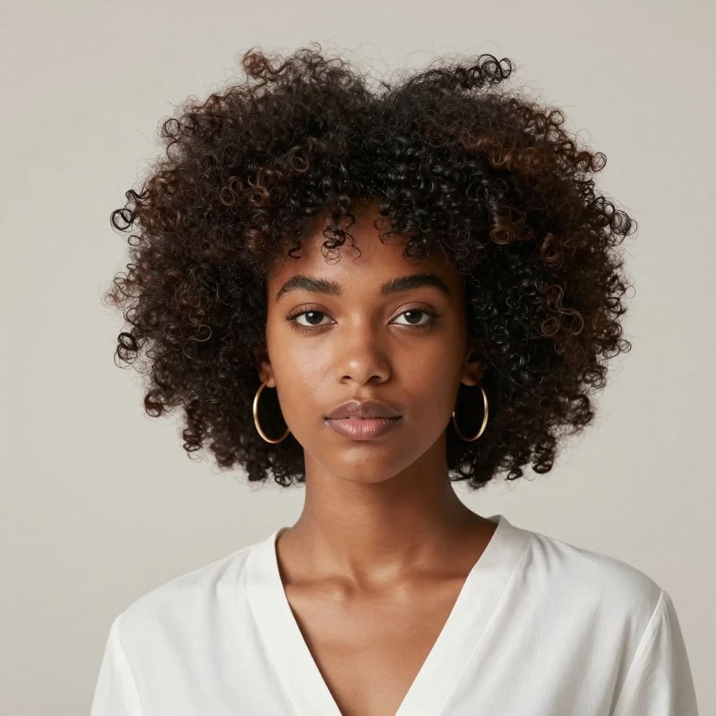 Volume Heavy Afro 70s hairstyle