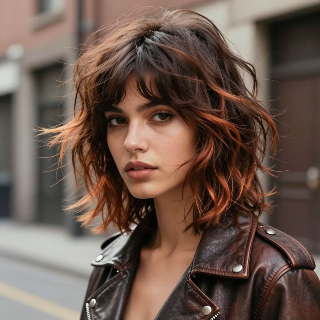 Rocker Shag With Edgy Ends