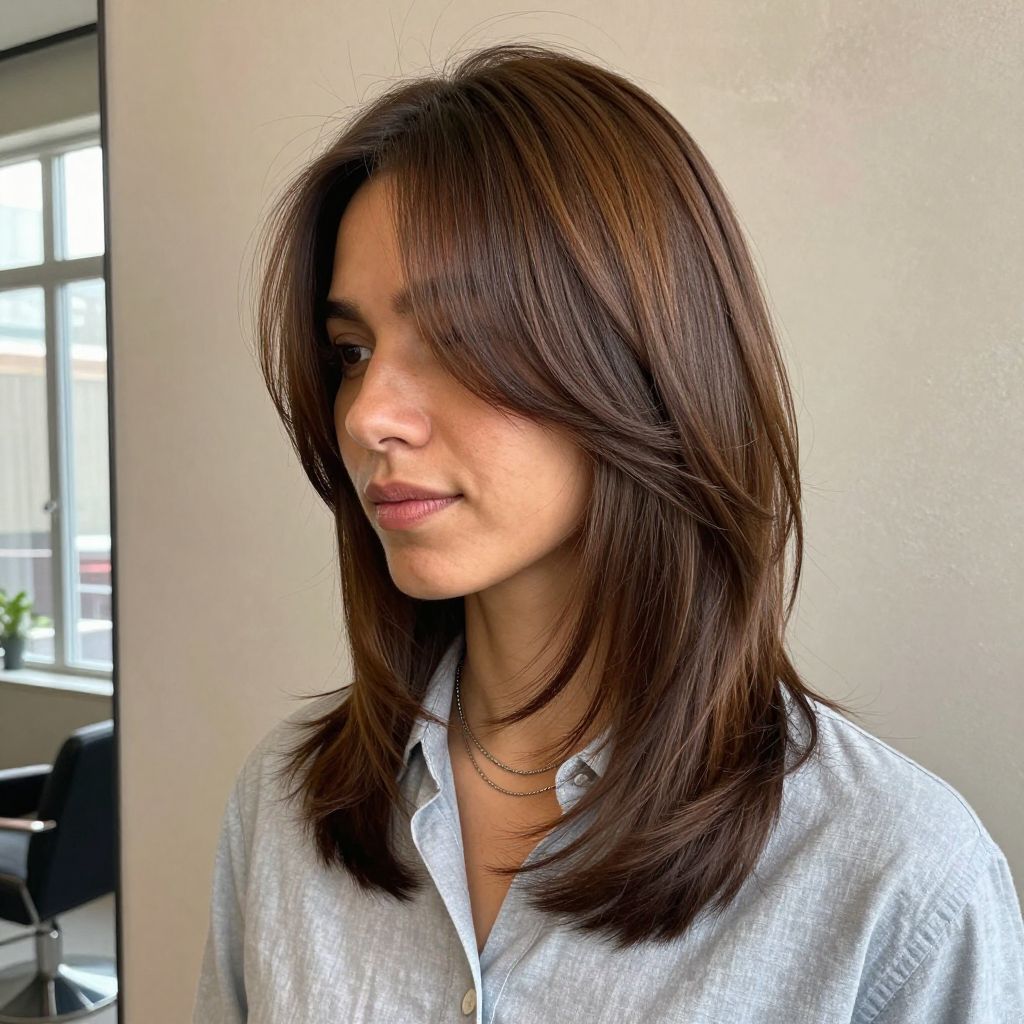 The Side Swept Bangs