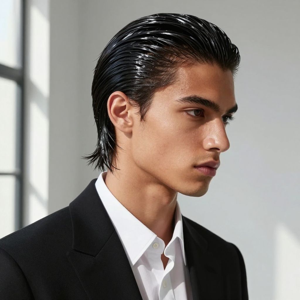 The Wet Look Slick Back