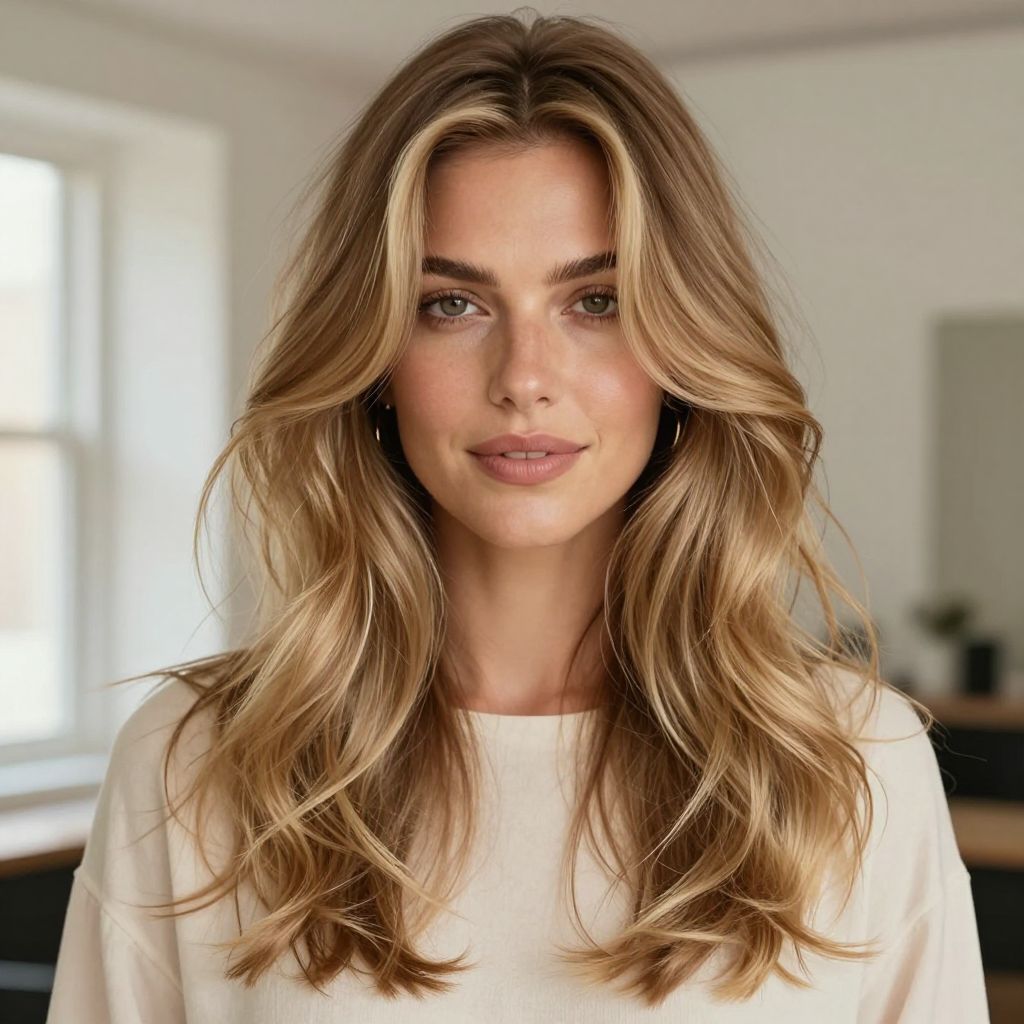 Voluminous Brushed-Out Waves