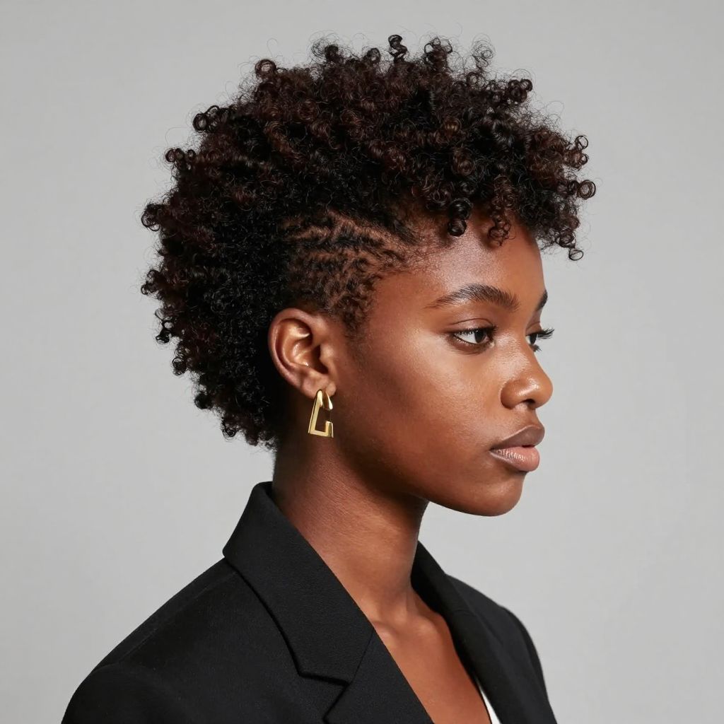 Tapered Afro with Defined Edges