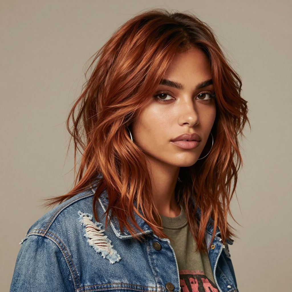 Multi-Toned Layered Mullet