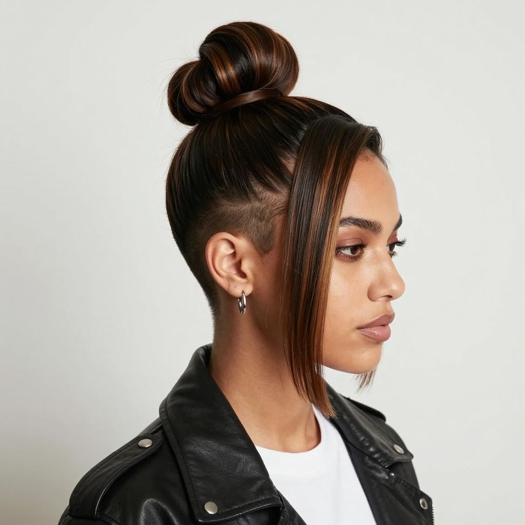 Giant Top Knot with Undercut Sides