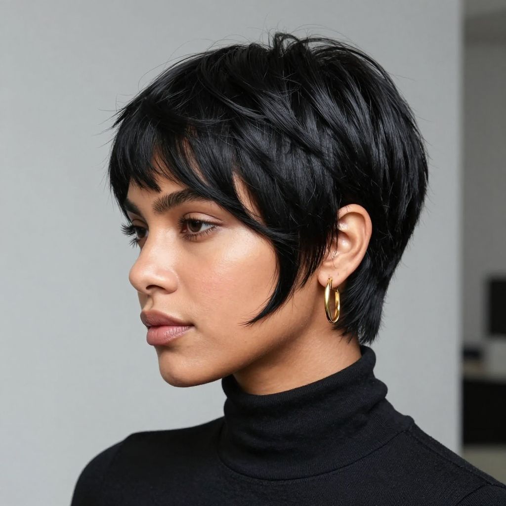 Asymmetrical Pixie with Side Sweep