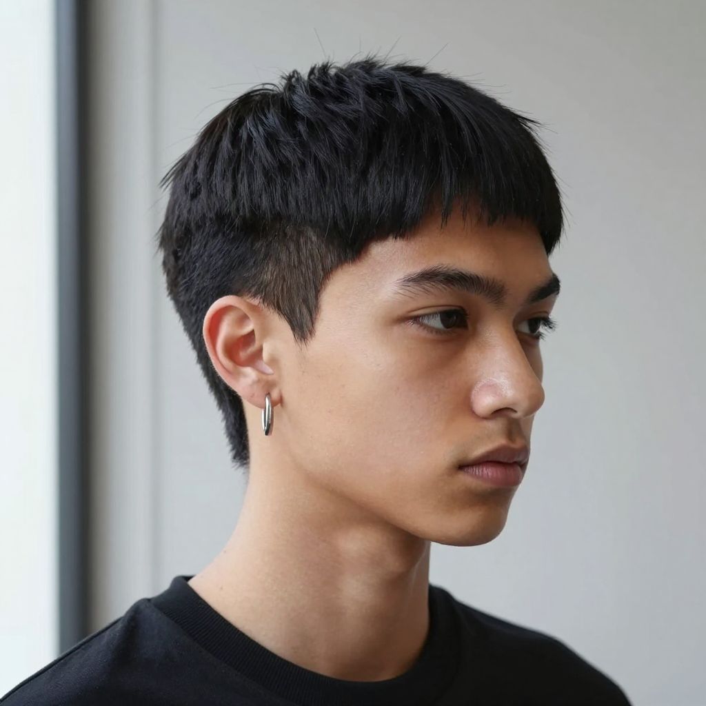 Sharp Razor Cut with Fringe