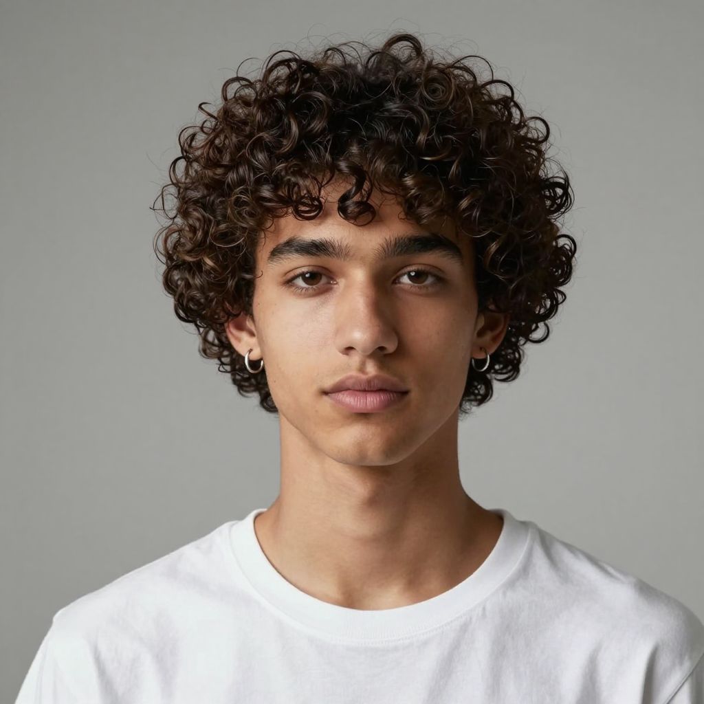 Soft Curly Fringe