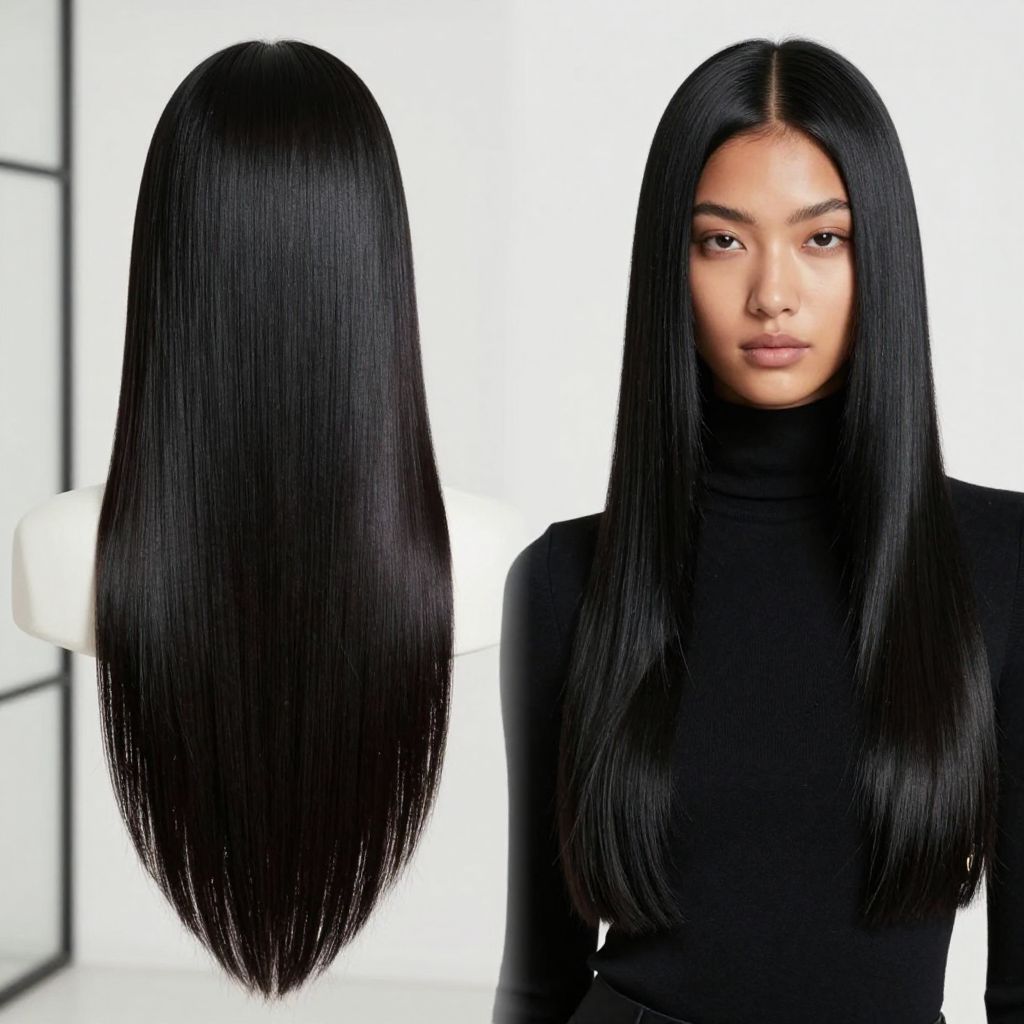 Long Straight Glass Hair