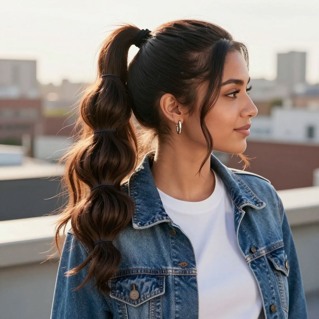 Playful Bubble Ponytail
