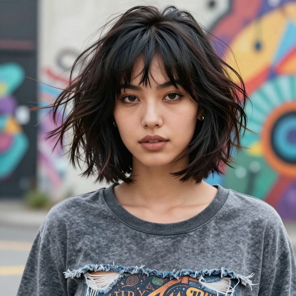 Airy Korean Inspired Wolf Cut