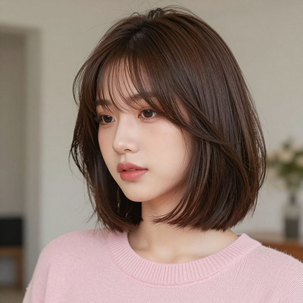 Wispy Fringe Bob