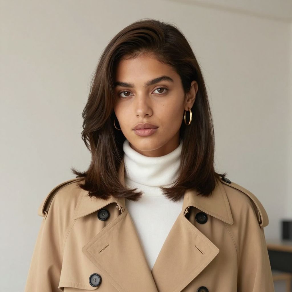 Rounded Shoulder Length Cut