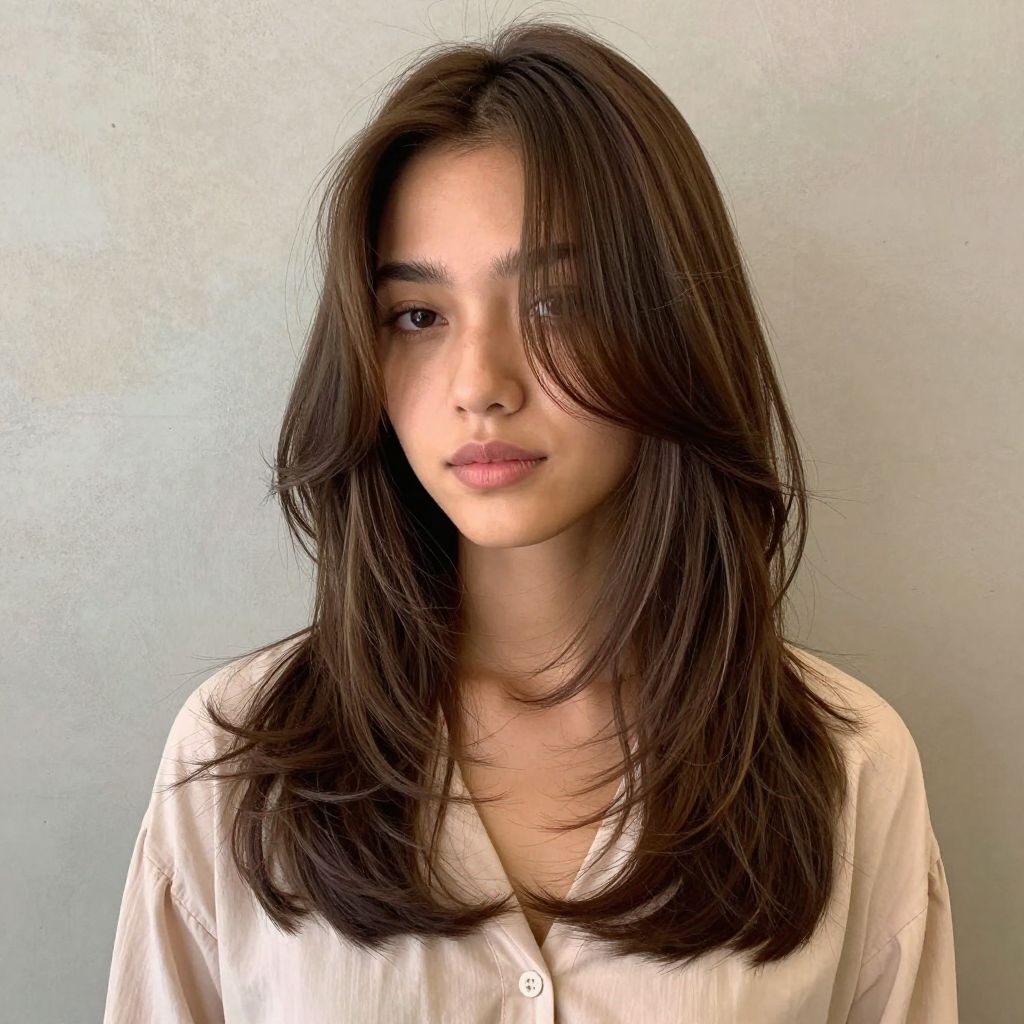 Soft Face Framing with Long Length