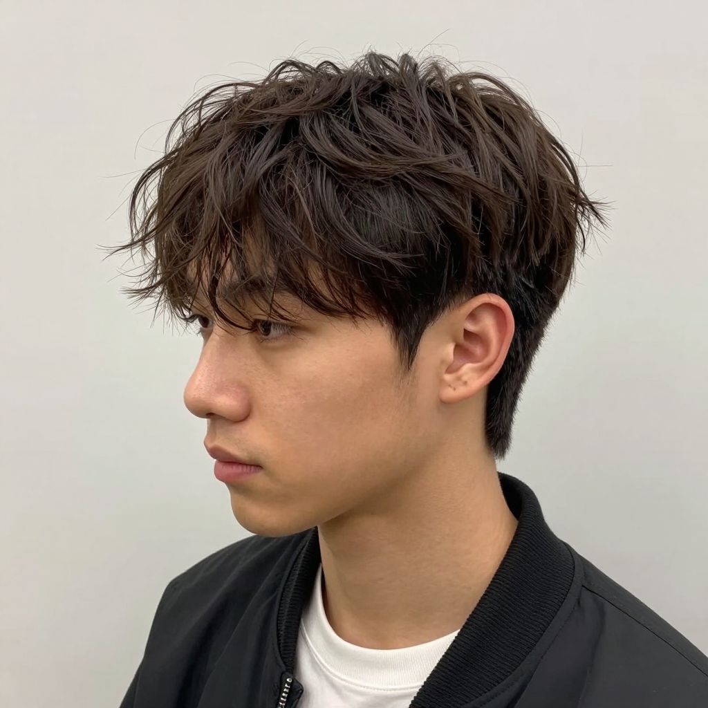 Textured Crop with Tapered Sides