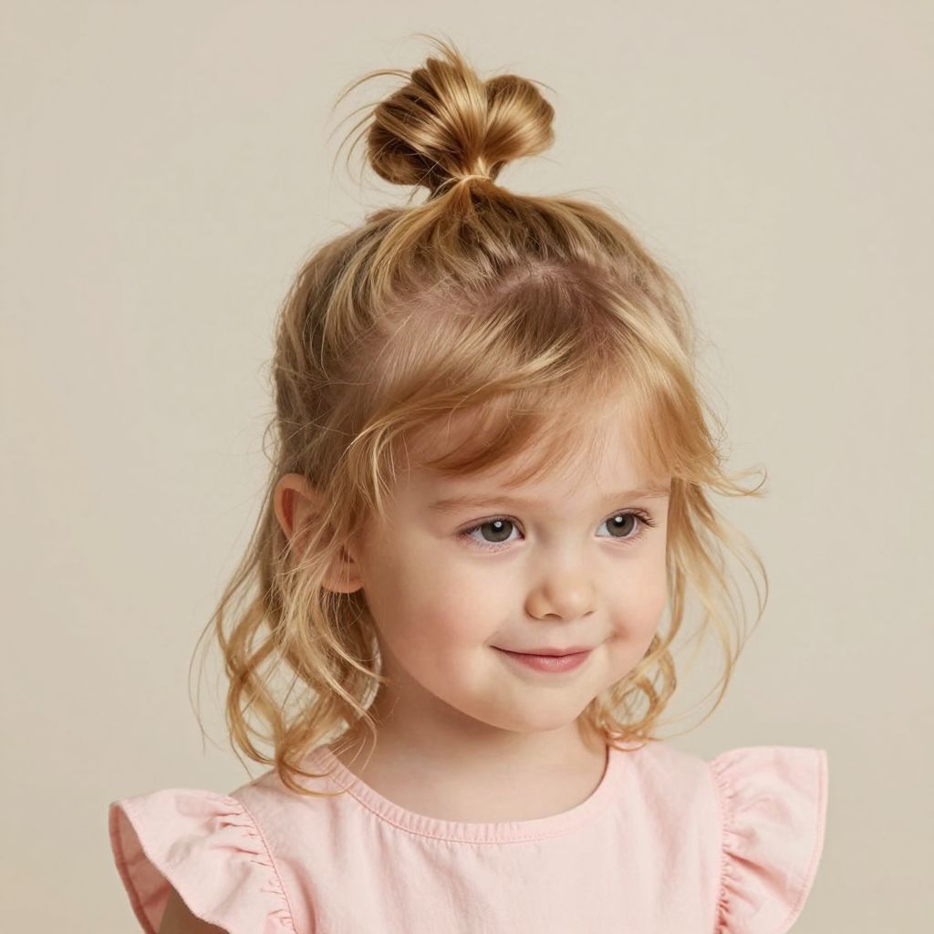 Messy Bun With Tendrils