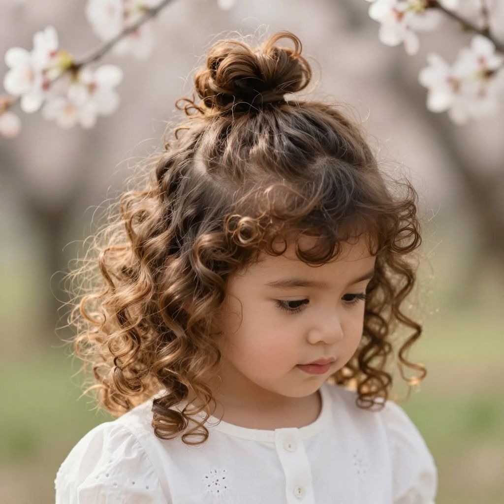 Half-Up Spiral Bun