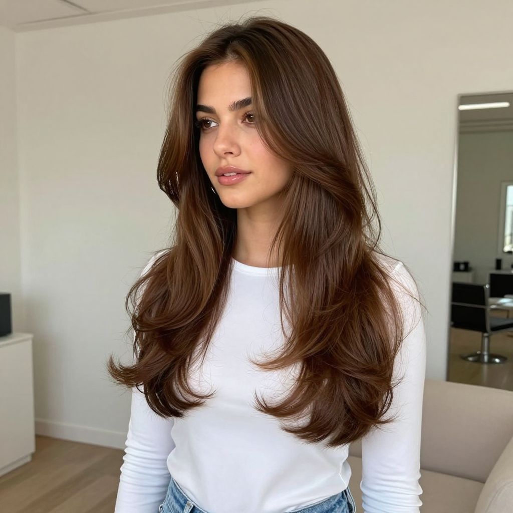 Curled Ends with Long Layers