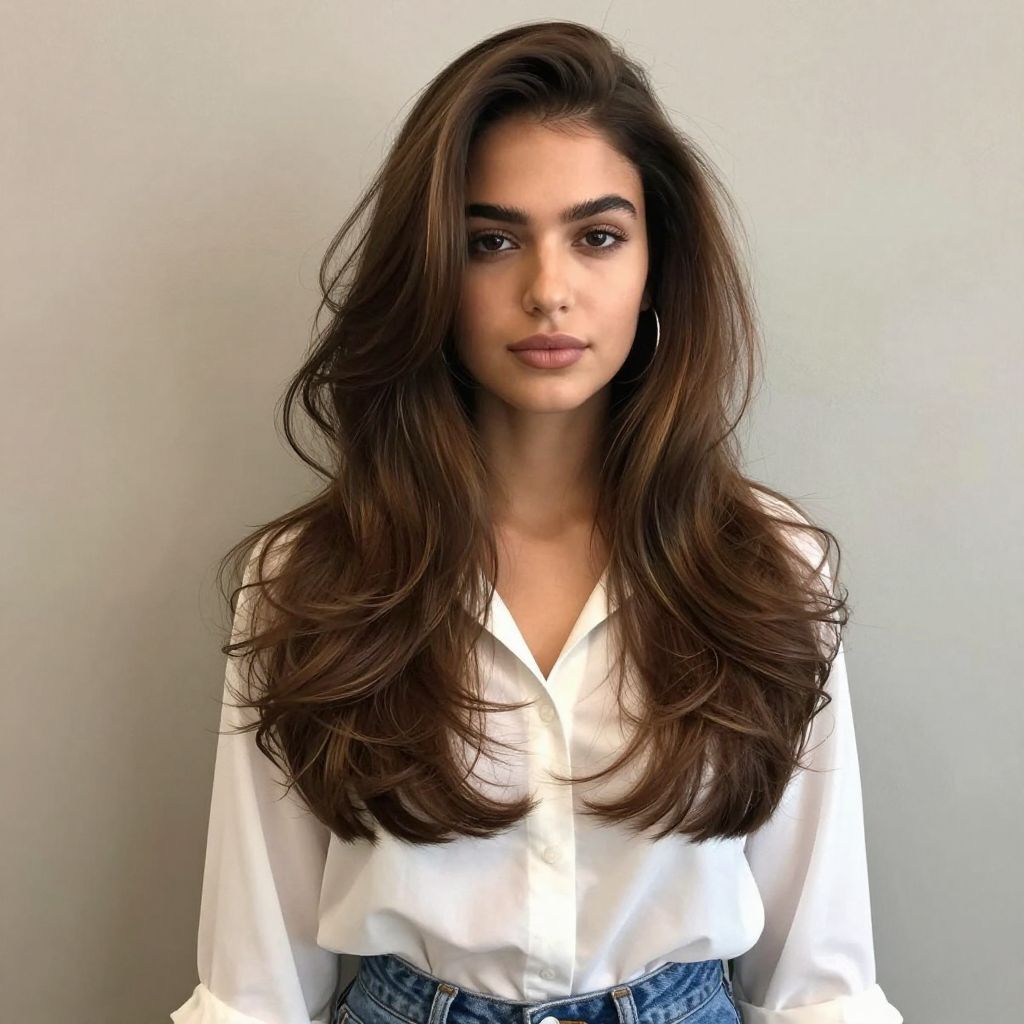 Side Swept Layered Cut