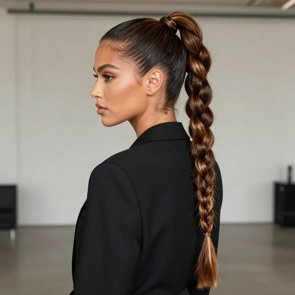 Long Braided Ponytail