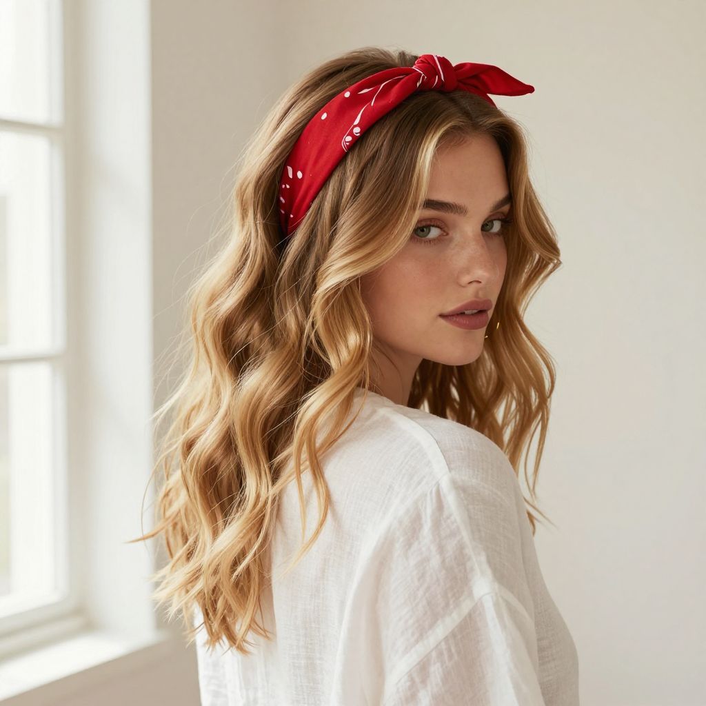 Half-Up Bandana Twist