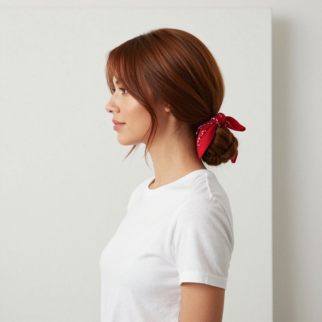 Sporty Bandana and Low Bun