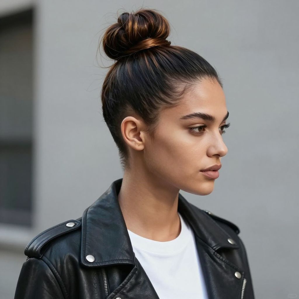 Top Knot with Undercut