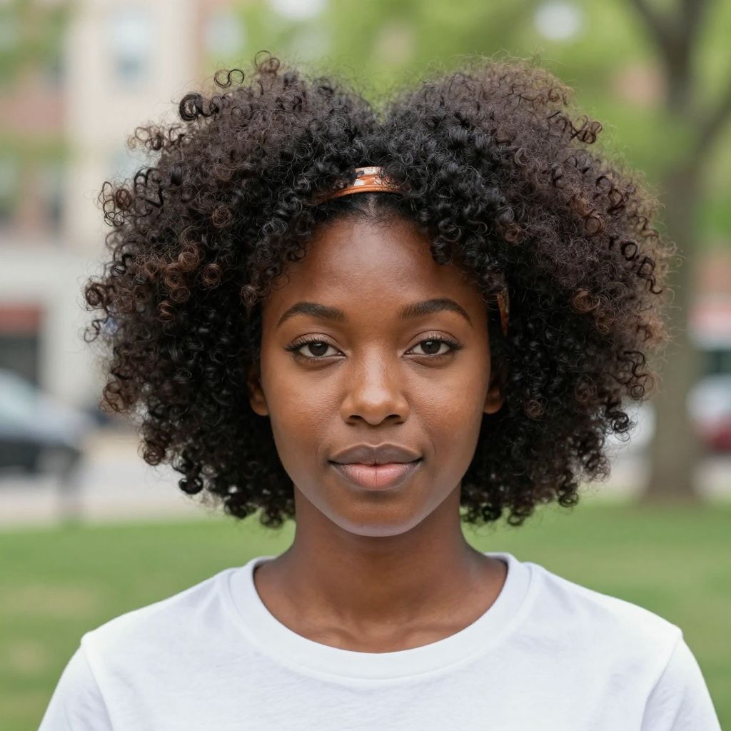 Natural Afro Puff