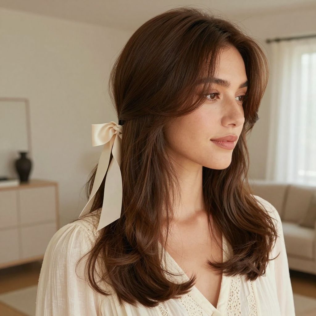 Ribbon Tied Half Down