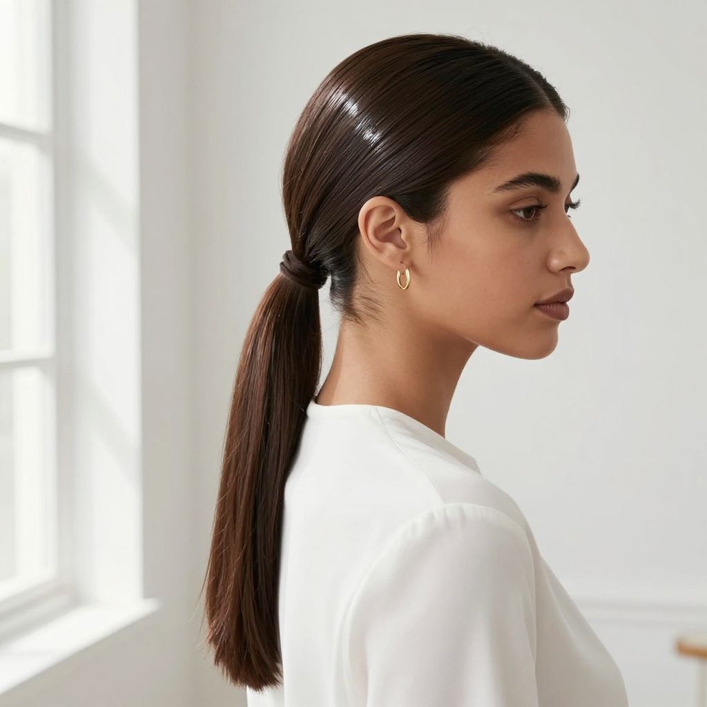 Sleek Half Ponytail Perfection