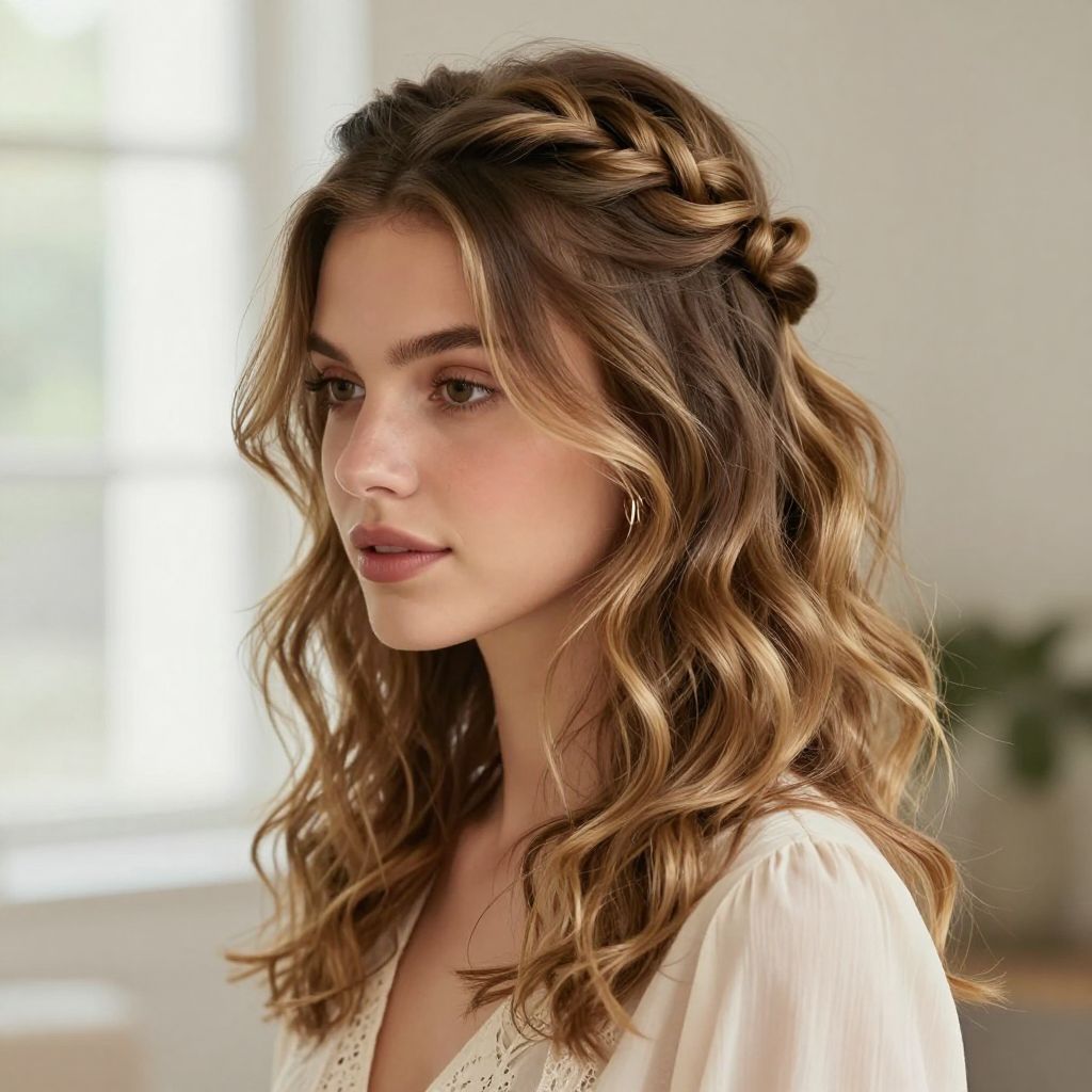 Half-Up Twisted Halo