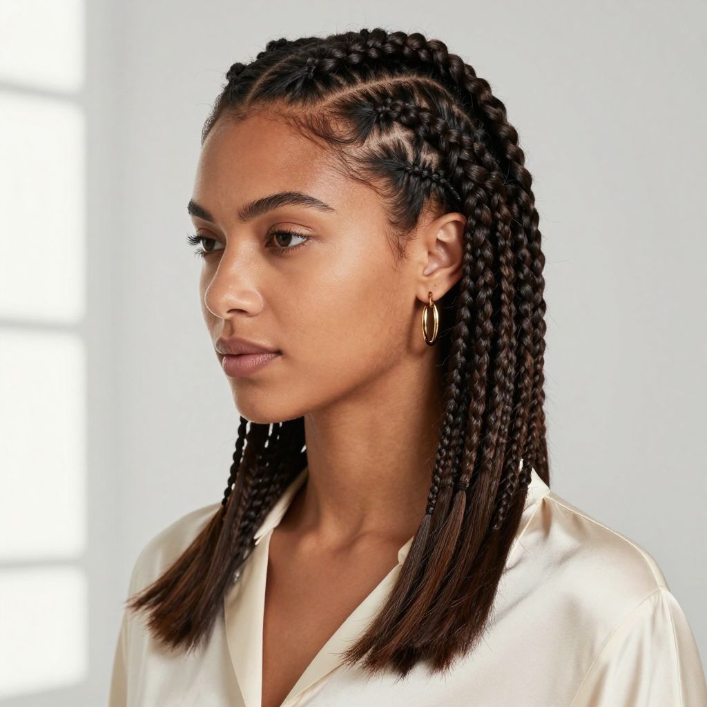Invisible Part Feed-In Braids