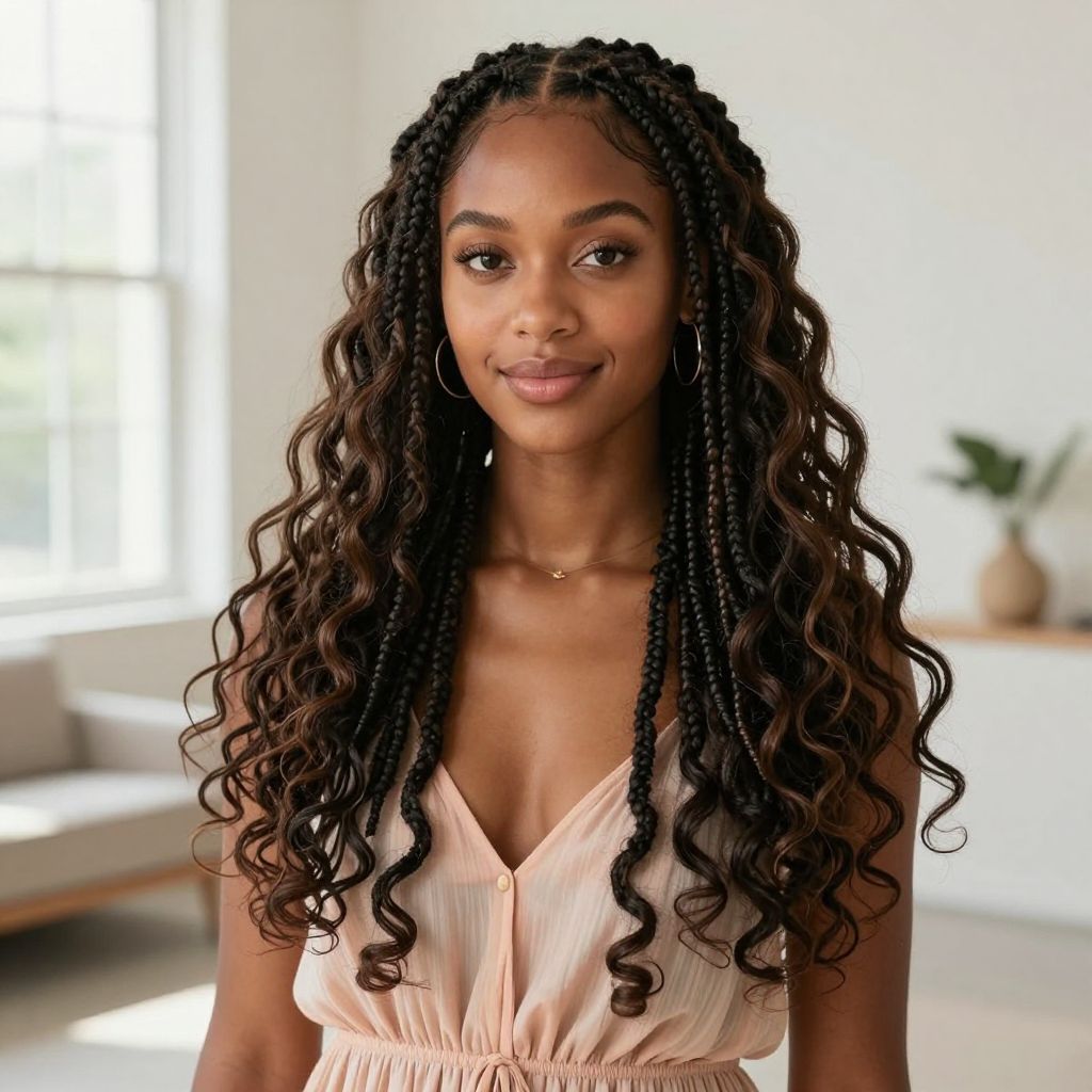 Goddess Locs with Soft Waves