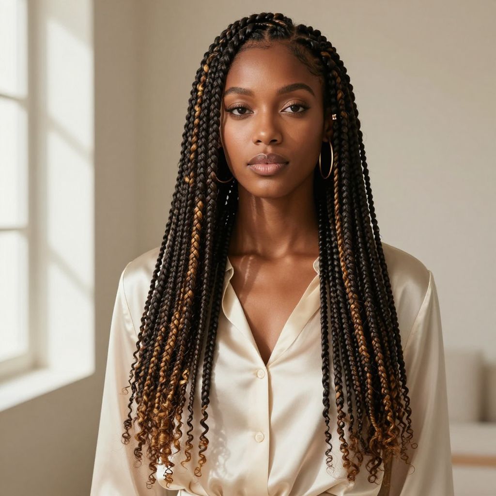 Senegalese Twists with Highlights