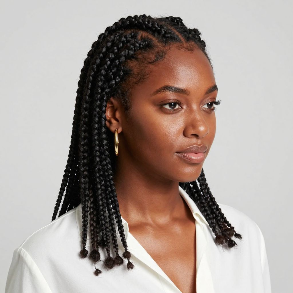 Classic Straight Back Cornrows