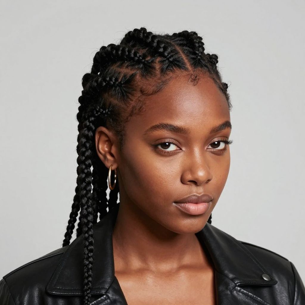 Mohawk Cornrows