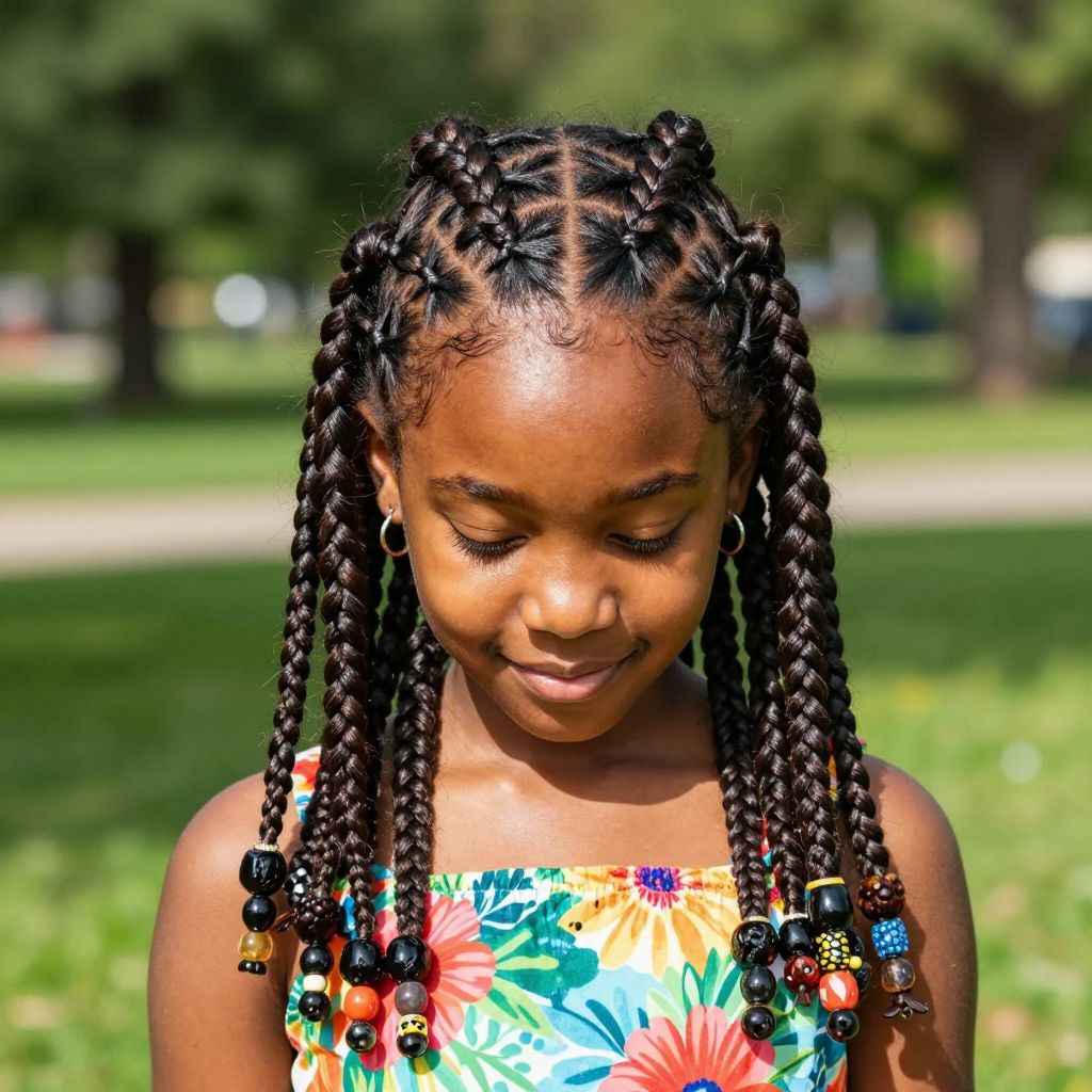 Fulani Braids With Side Cornrows