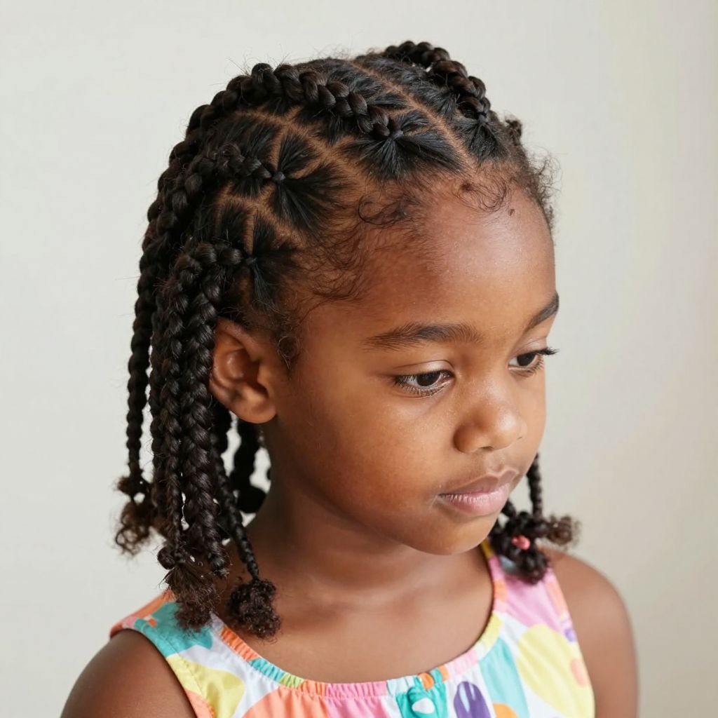 Cornrow Heart Rows