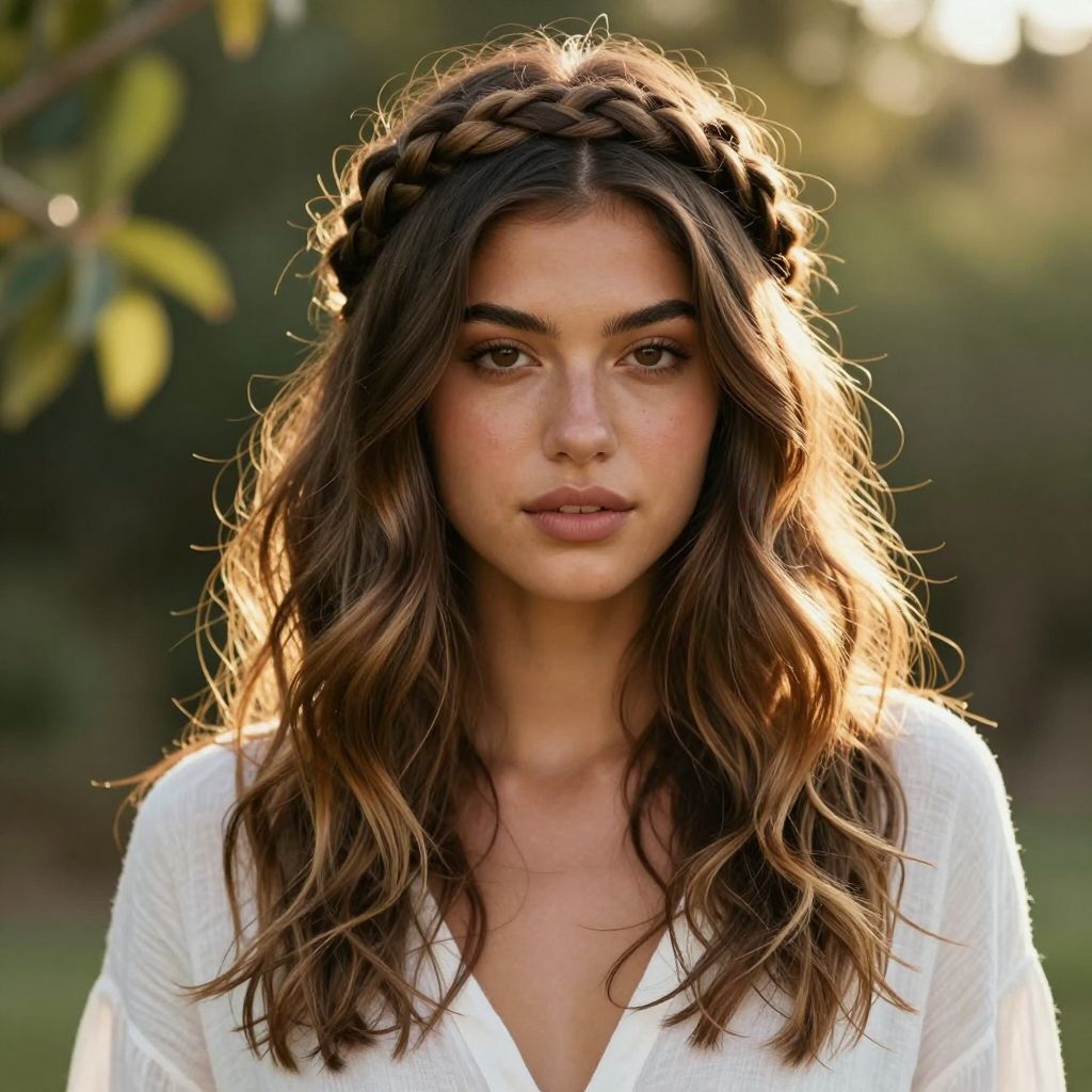 Braided Halo with Loose Ends